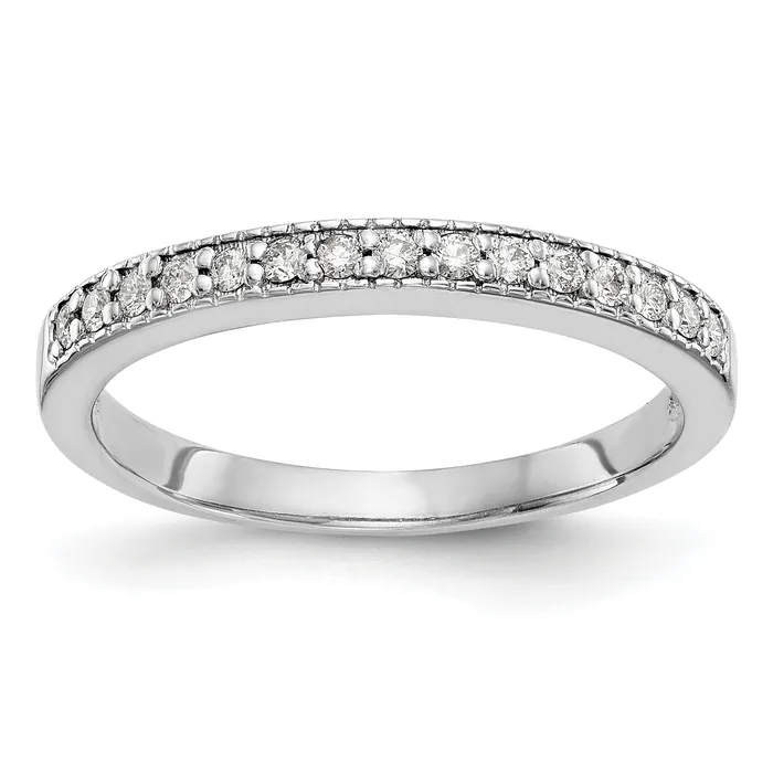 020ct CZ Solid Real 14K White Gold Wedding Band Ring Goldia Rings