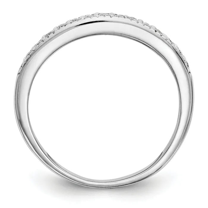 020ct CZ Solid Real 14K White Gold Wedding Band Ring Goldia Rings