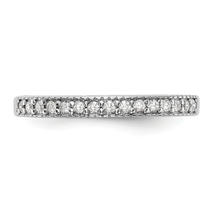 020ct CZ Solid Real 14K White Gold Wedding Band Ring Goldia Rings