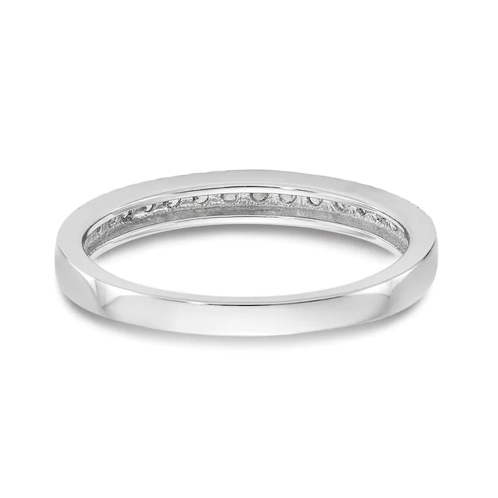 020ct CZ Solid Real 14K White Gold Wedding Band Ring Goldia Rings