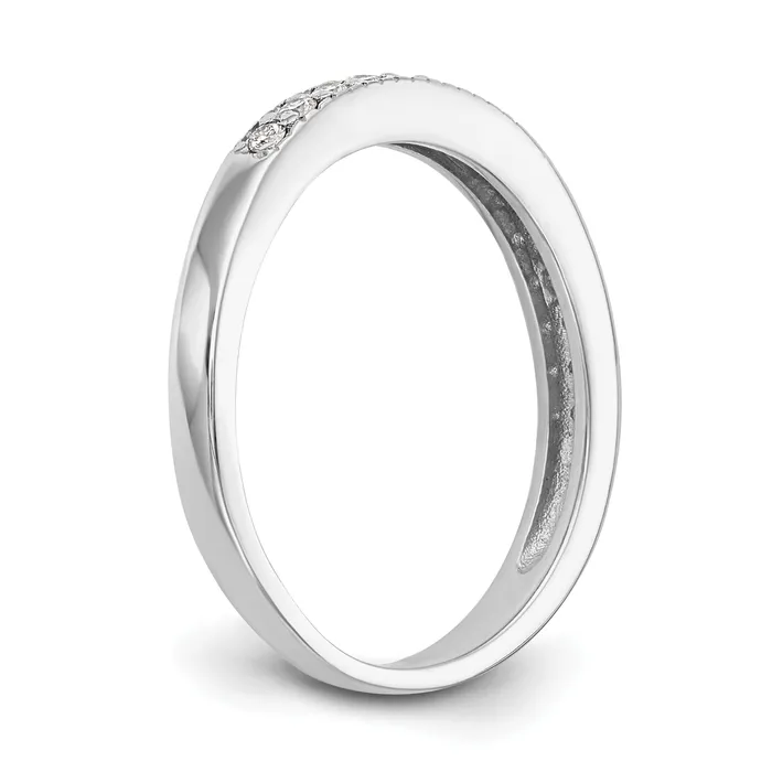 020ct CZ Solid Real 14K White Gold Wedding Band Ring Goldia Rings