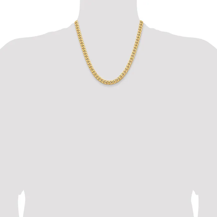 14K 20 inch 675mm Solid Miami Cuban Link with Lobster Clasp Chain Necklace MDS Necklaces 14K 20 inch 675mm Solid Miami Cuban Link with Lobster Clasp Chain Necklace MDS Necklaces