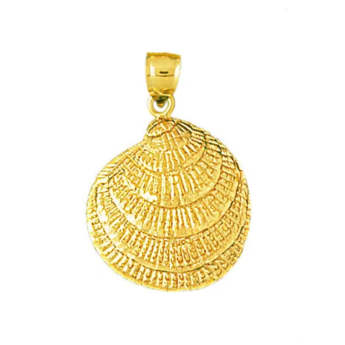 14K Gold Clam Shell Pendant Goldia PreStyled Sets