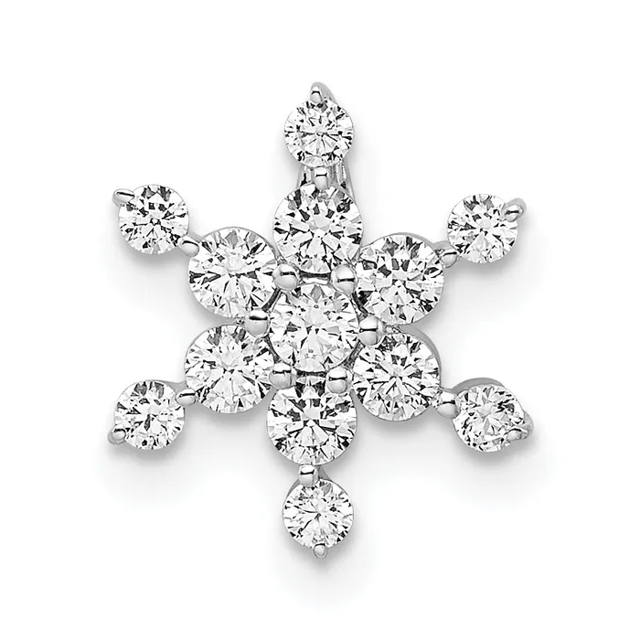 14k White Gold 12 Ct Lab Grown Diamond VSSI G Star Chain Slide Pendant Goldia Necklaces 14k White Gold 12 Ct Lab Grown Diamond VSSI G Star Chain Slide Pendant Goldia Necklaces
