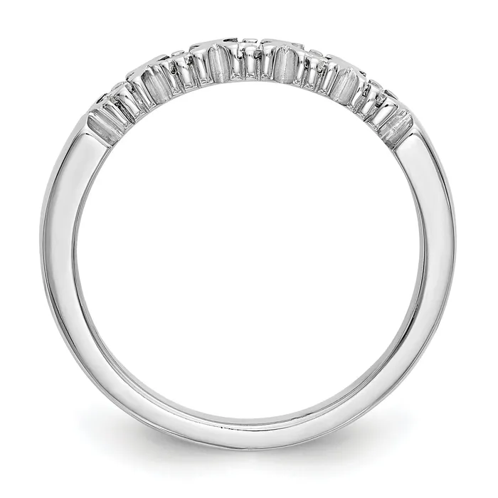 14K White Gold 5 Stone Diamond Band Goldiacom Rings