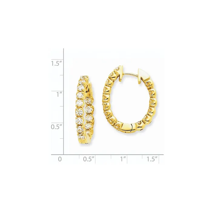14k Yellow Gold VS Real Diamond Earring Goldia Earrings