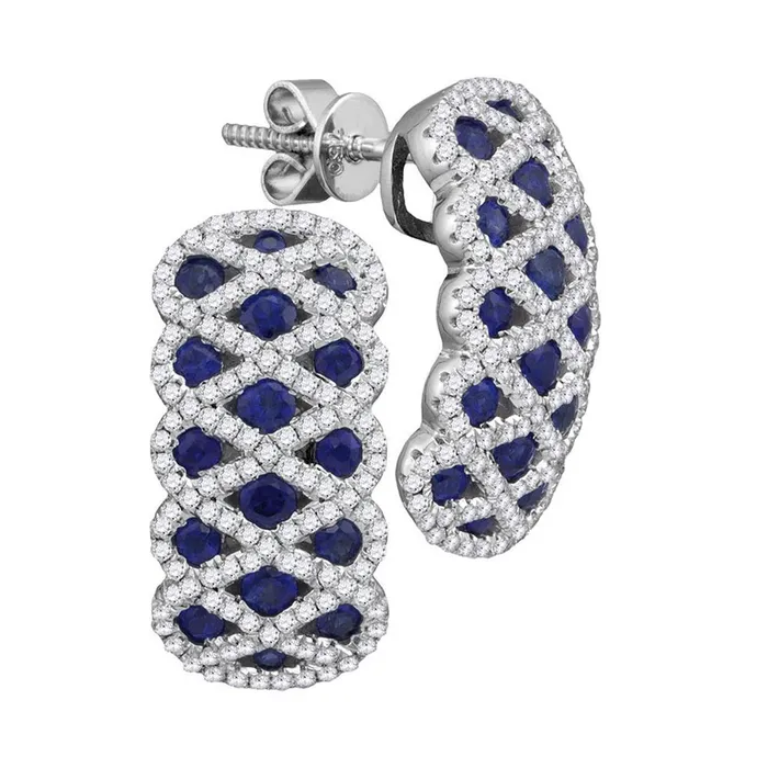 gndatlanta Earrings 58CTWDiamond 1 13CTSAPPHIRE EARRINGS