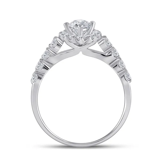 gndatlanta Rings 14k White Gold Marquise Diamond Bridal Wedding Ring Set 2 Cttw Certified