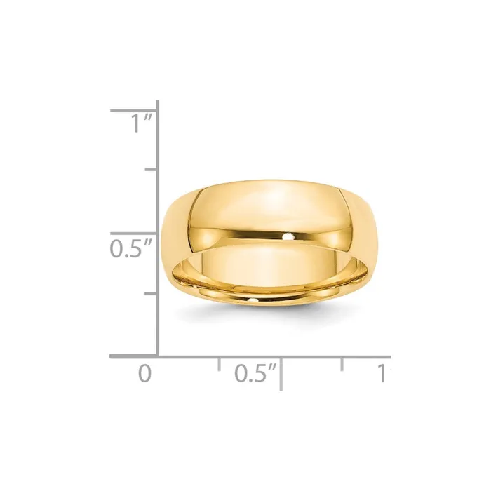 Goldia Rings Solid 10K Yellow Gold 7mm Light Weight Comfort Fit MensWomens Wedding Band Ring Size 11 Goldia Rings Solid 10K Yellow Gold 7mm Light Weight Comfort Fit MensWomens Wedding Band Ring Size 11