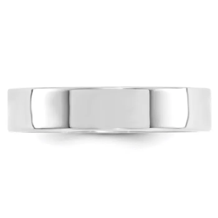 Goldia Rings Solid 14K White Gold 5mm Standard Flat Comfort Fit MensWomens Wedding Band Ring Size 6 Goldia Rings Solid 14K White Gold 5mm Standard Flat Comfort Fit MensWomens Wedding Band Ring Size 6
