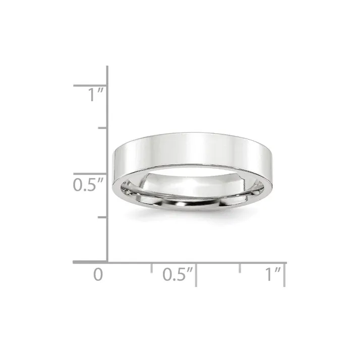 Goldia Rings Solid 14K White Gold 5mm Standard Flat Comfort Fit MensWomens Wedding Band Ring Size 6 Goldia Rings Solid 14K White Gold 5mm Standard Flat Comfort Fit MensWomens Wedding Band Ring Size 6