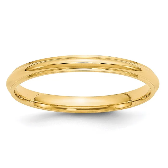 Goldia Rings Solid 18K Yellow Gold 25mm Half Round with Edge MensWomens Wedding Band Ring Size 14 Goldia Rings Solid 18K Yellow Gold 25mm Half Round with Edge MensWomens Wedding Band Ring Size 14