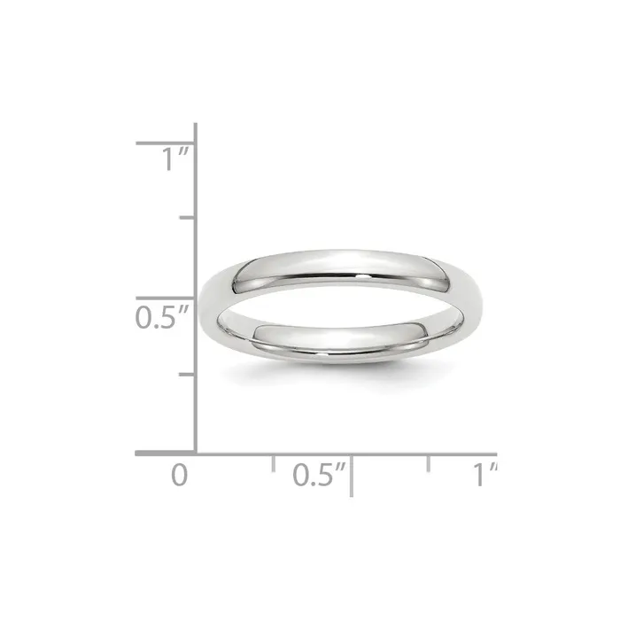 Goldia Rings Solid 18K Yellow Gold White Gold 3mm Comfort Fit MensWomens Wedding Band Ring Size 45