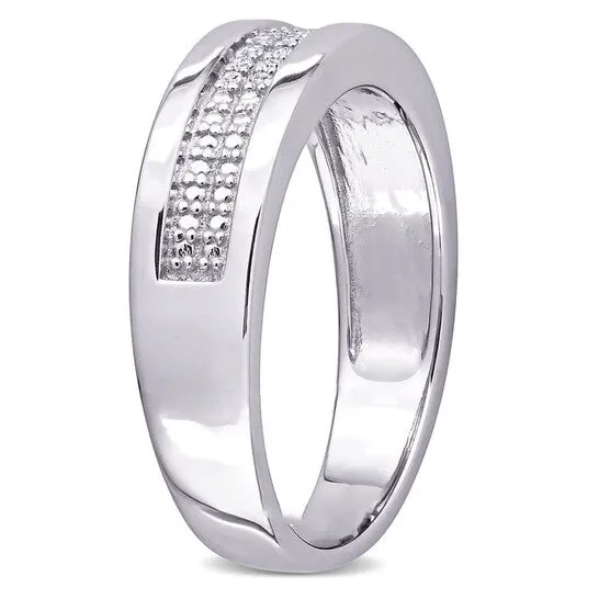 JMS always Rings Original Amour Silver 110 CT Diamond TW Mens Ring JMS always Rings Original Amour Silver 110 CT Diamond TW Mens Ring