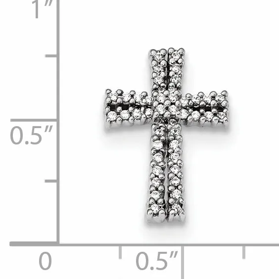Necklaces 14k White Gold Diamond Chain Slide Pendant Goldiacom