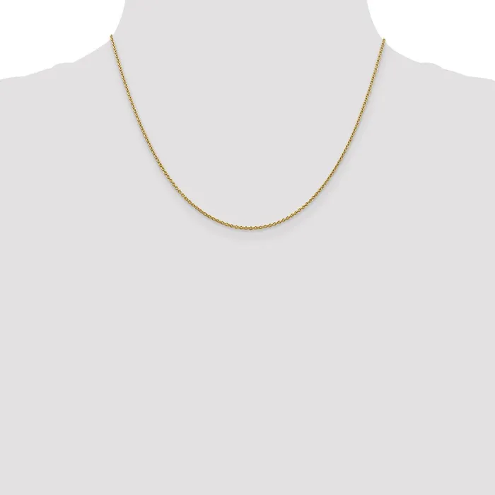 Necklaces 14K Yellow Gold 18 inch 14mm Forzantine Cable with Lobster Clasp Chain Necklace MDS Necklaces 14K Yellow Gold 18 inch 14mm Forzantine Cable with Lobster Clasp Chain Necklace MDS