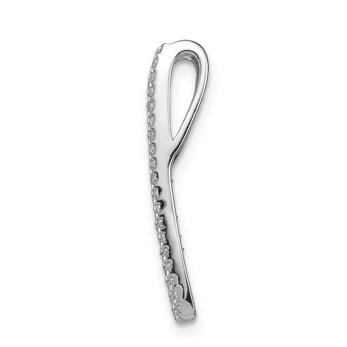 Necklaces Goldia 14k White Gold Real Diamond and 36 Ruby Fancy Chain Slide