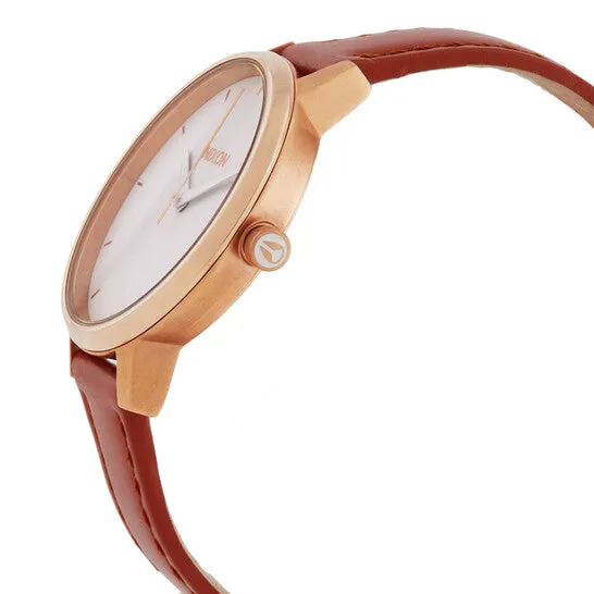 Original Open Box Nixon Kensington Quartz Silver Dial Ladies Watch A108104500 JMS always Rings