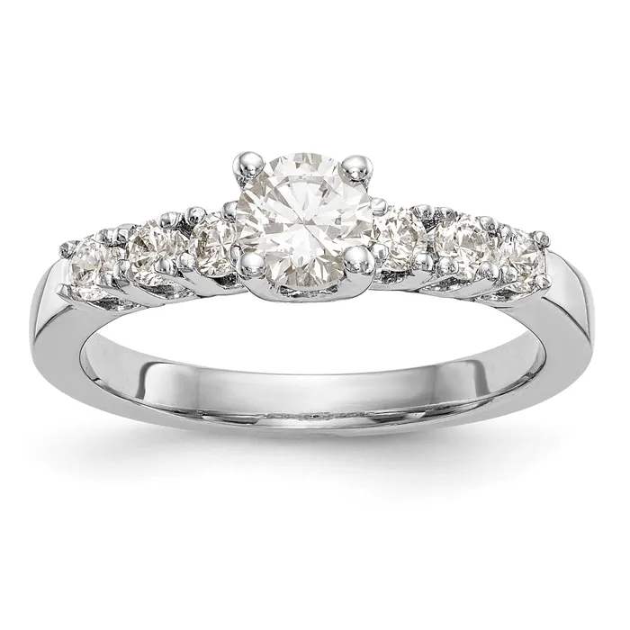 Rings 030ct CZ Solid Real 14K White Gold Engagement Ring Goldia