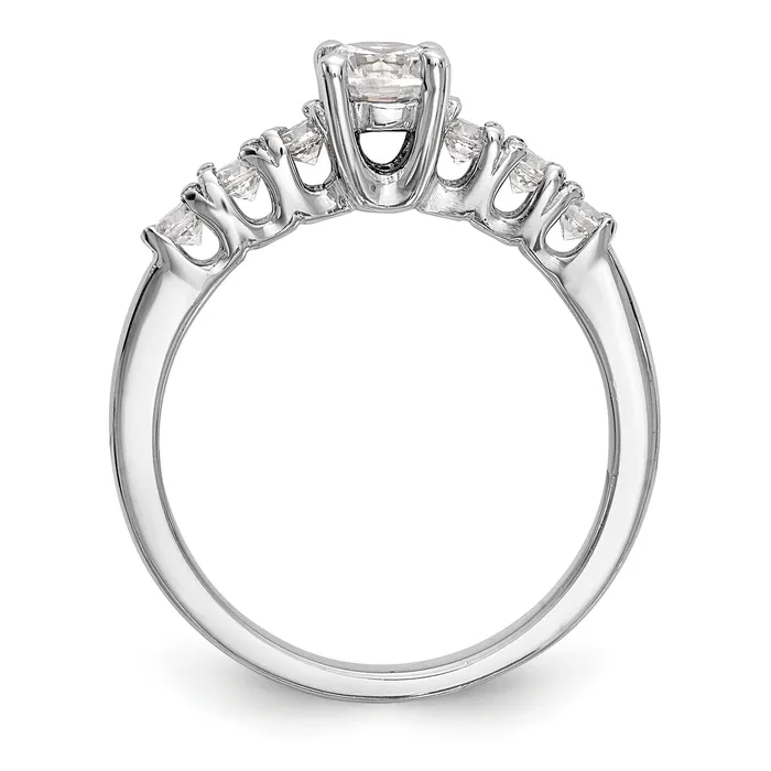 Rings 030ct CZ Solid Real 14K White Gold Engagement Ring Goldia