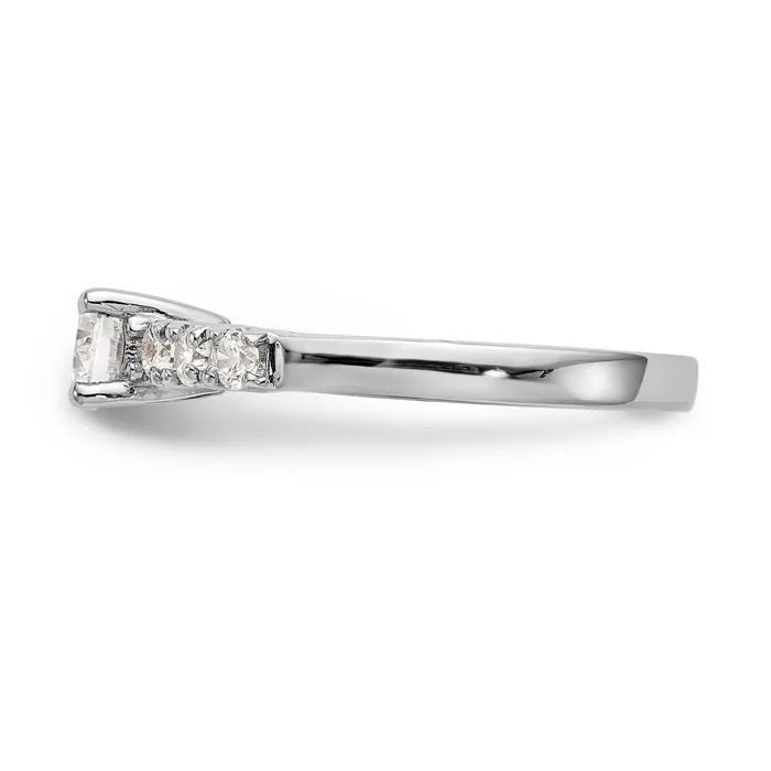 Rings 030ct CZ Solid Real 14K White Gold Engagement Ring Goldia