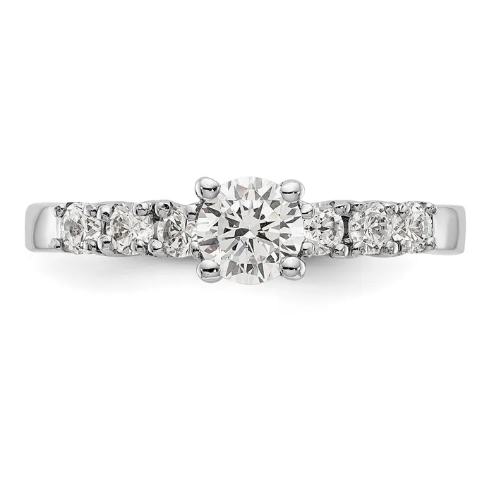 Rings 030ct CZ Solid Real 14K White Gold Engagement Ring Goldia