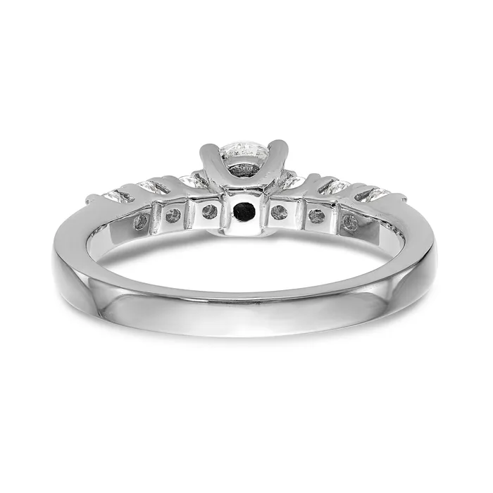 Rings 030ct CZ Solid Real 14K White Gold Engagement Ring Goldia