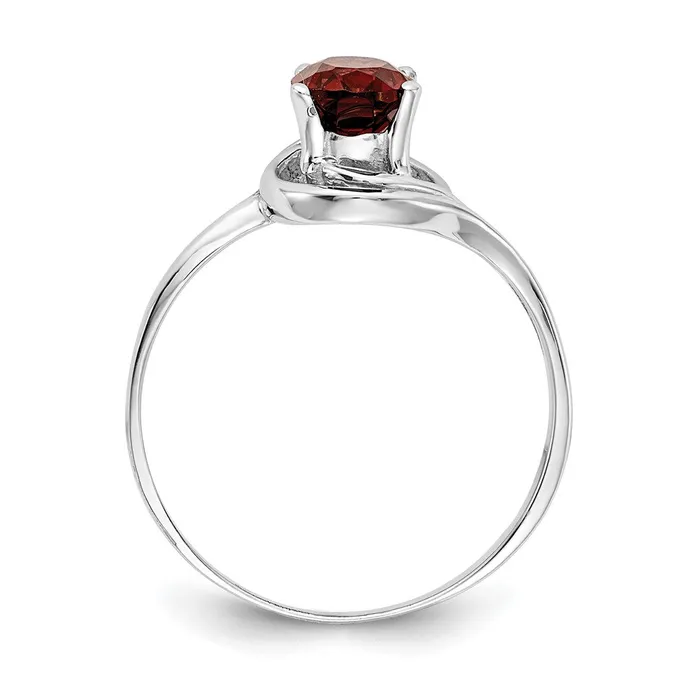 Rings Goldia 14k White Gold 7x5mm Oval Garnet ring