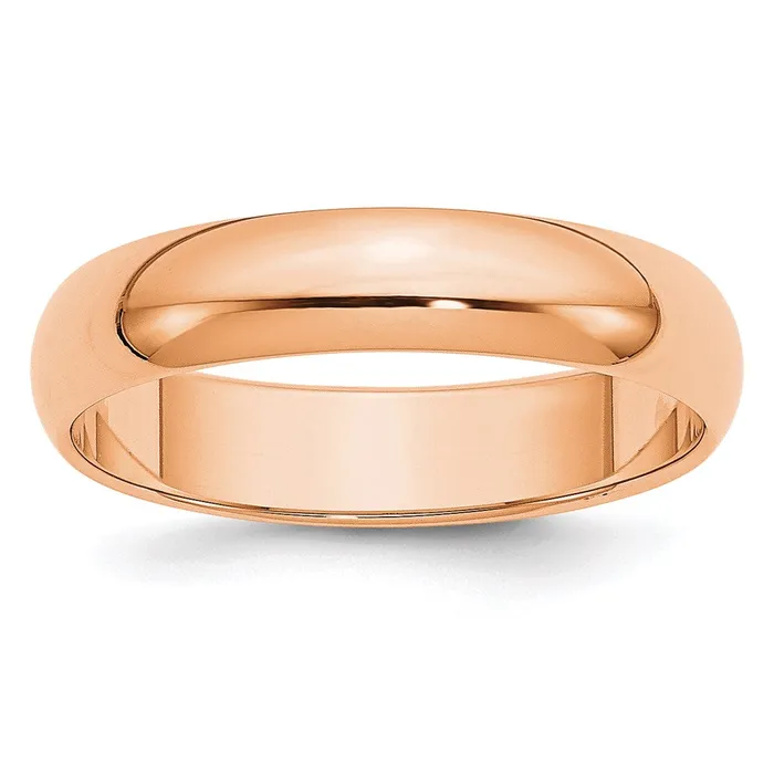Rings Goldia Solid 14K Yellow Gold Rose Gold 5mm HalfRound Wedding MensWomens Wedding Band Ring Size 7 Rings Goldia Solid 14K Yellow Gold Rose Gold 5mm HalfRound Wedding MensWomens Wedding Band Ring Size 7
