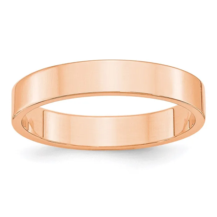 Rings Solid 18K Yellow Gold Rose Gold 4mm Light Weight Flat MensWomens Wedding Band Ring Size 55 Goldia Rings Solid 18K Yellow Gold Rose Gold 4mm Light Weight Flat MensWomens Wedding Band Ring Size 55 Goldia