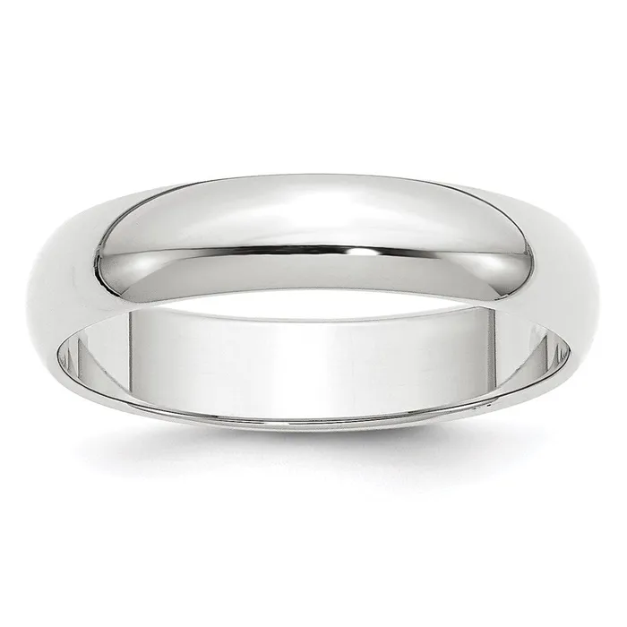 Solid 18K Yellow Gold White Gold 5mm HalfRound MensWomens Wedding Band Ring Size 85 Goldia Rings Solid 18K Yellow Gold White Gold 5mm HalfRound MensWomens Wedding Band Ring Size 85 Goldia Rings