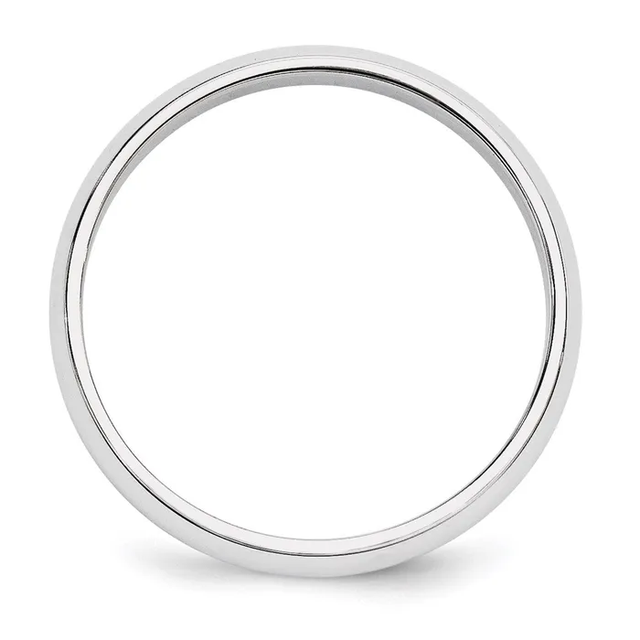 Solid 18K Yellow Gold White Gold 5mm HalfRound MensWomens Wedding Band Ring Size 85 Goldia Rings Solid 18K Yellow Gold White Gold 5mm HalfRound MensWomens Wedding Band Ring Size 85 Goldia Rings