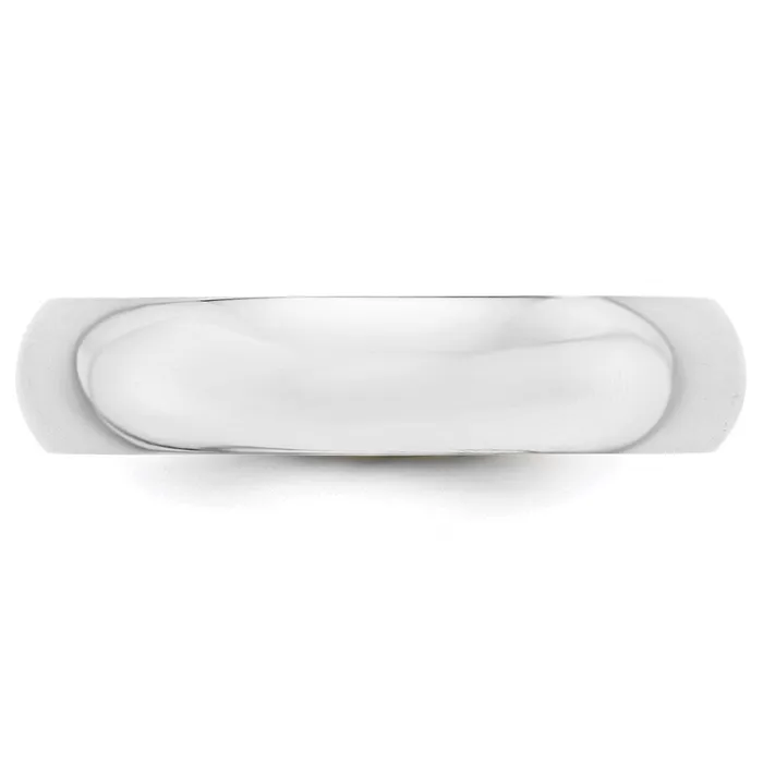Solid 18K Yellow Gold White Gold 5mm HalfRound MensWomens Wedding Band Ring Size 85 Goldia Rings Solid 18K Yellow Gold White Gold 5mm HalfRound MensWomens Wedding Band Ring Size 85 Goldia Rings