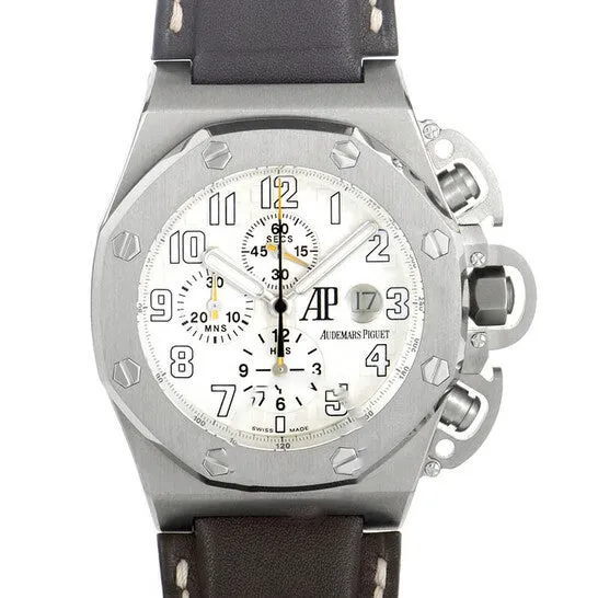 Watches JMS always Original Audemars Piguet Royal Oak Offshore Silver Dial Leather Mens Watch 25863TI0A080CU01 Watches JMS always Original Audemars Piguet Royal Oak Offshore Silver Dial Leather Mens Watch 25863TI0A080CU01