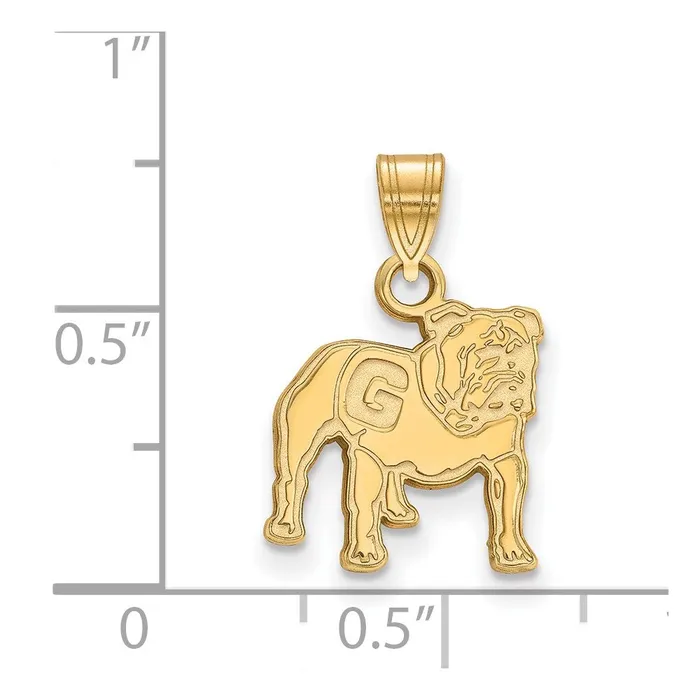 10k Gold University of Georgia Small Pendant TreasureFineJewelers Necklaces
