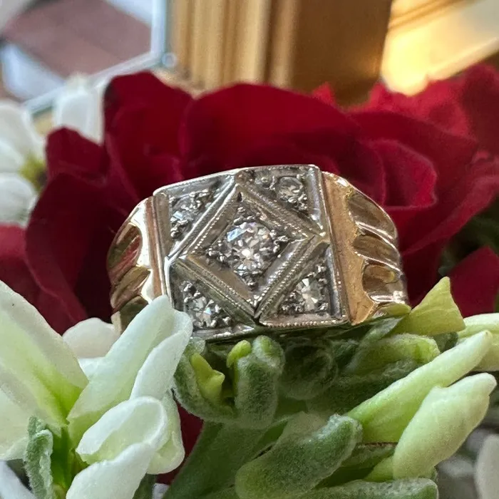 Rings ONeills Estate Jewelry Mens Diamond Fashion Ring 41500147
