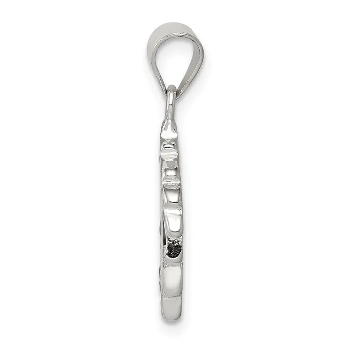 Rings TreasureFineJewelers Sterling Silver Enameled Holly Charm