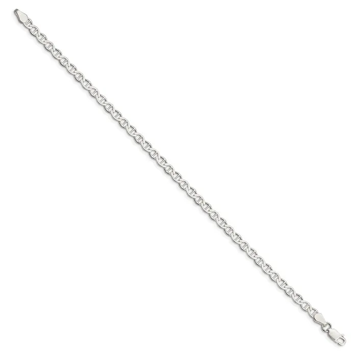 Sterling Silver 4mm Flat Anchor Chain TreasureFineJewelers Rings