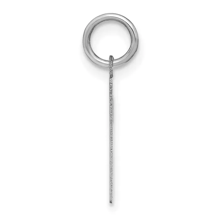 TreasureFineJewelers 14k White Gold Letter R Initial Pendant Necklaces