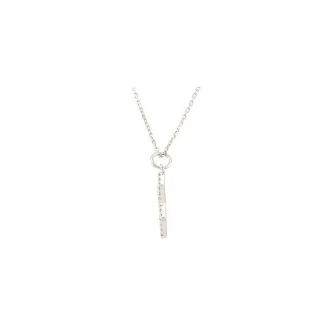 TreasureFineJewelers Necklaces 14K White Gold 15 CTW Natural Diamond Star of David Necklace