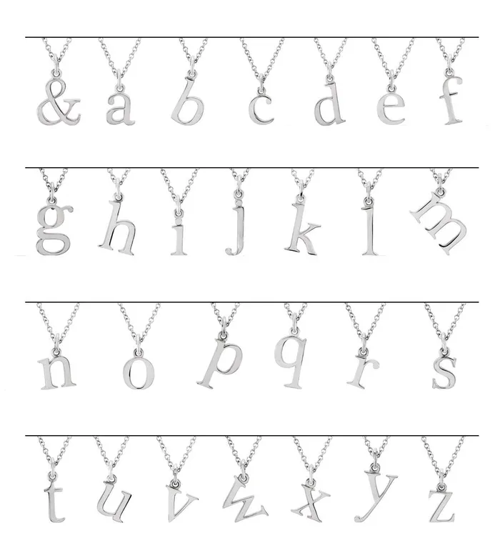 TreasureFineJewelers Necklaces 14K Yellow Gold Lowercase Initial s 16 Necklace