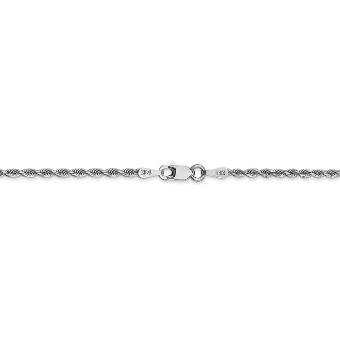 14k White Gold 200mm DC Quadruple Rope Chain AnkletWBCWQT0169 WB Choice Jewelry Necklaces 14k White Gold 200mm DC Quadruple Rope Chain AnkletWBCWQT0169 WB Choice Jewelry Necklaces