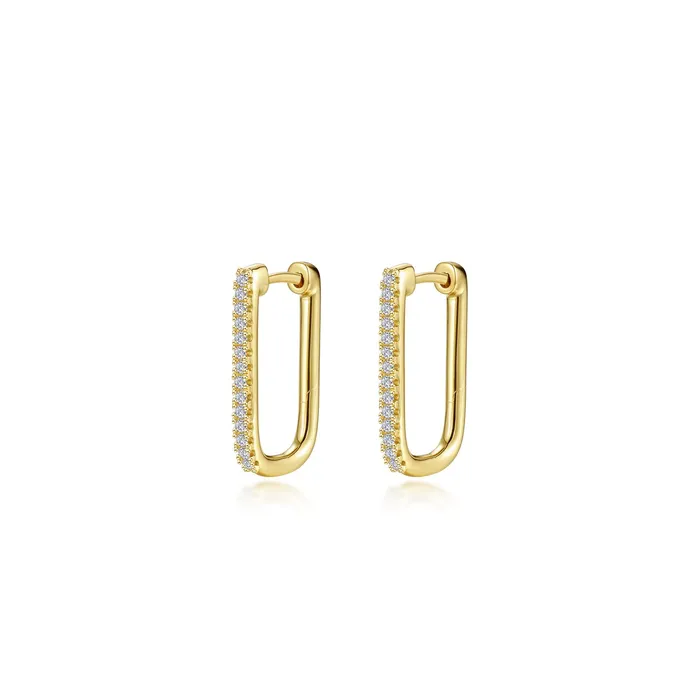 20mm x 125mm Rectangle Hoop Earrings Lafonn Earrings