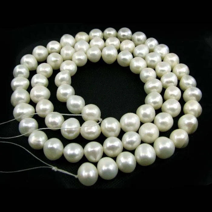 3205Ct Real Fresh Water Pearl 9MM Loose Beads Single STRAND 24 For Necklace Karizma Jewels Necklaces 3205Ct Real Fresh Water Pearl 9MM Loose Beads Single STRAND 24 For Necklace Karizma Jewels Necklaces