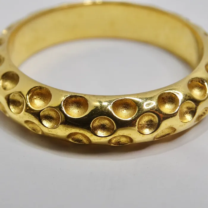 Hermes 24K Gold Plated Scarf Ring Vintage by Misty Rings Hermes 24K Gold Plated Scarf Ring Vintage by Misty Rings