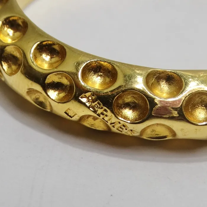 Hermes 24K Gold Plated Scarf Ring Vintage by Misty Rings Hermes 24K Gold Plated Scarf Ring Vintage by Misty Rings