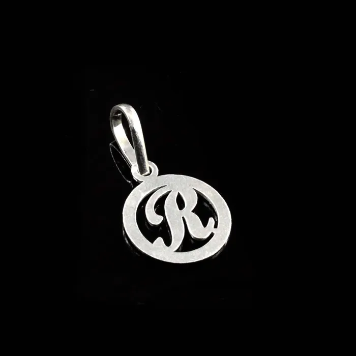 Karizma Jewels Necklaces Real Sterling Silver Alphabet Letter Pendant