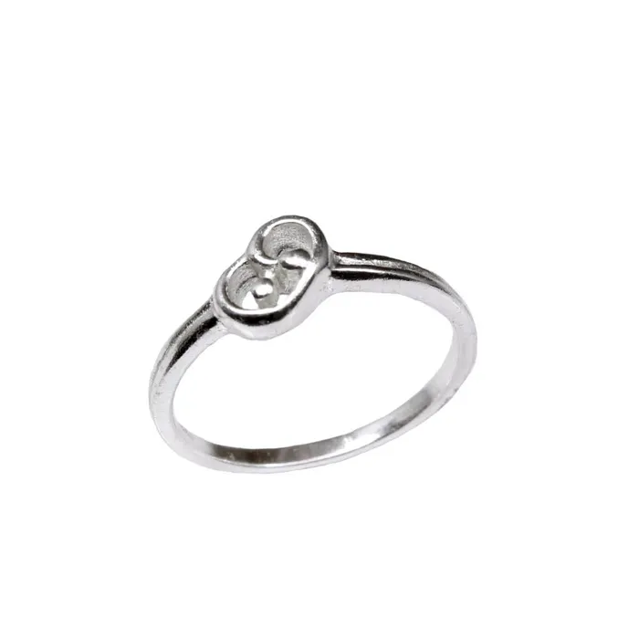 Karizma Jewels Rings Real Solid 925 Sterling Silver Heart Shape Women Finger Ring Karizma Jewels Rings Real Solid 925 Sterling Silver Heart Shape Women Finger Ring