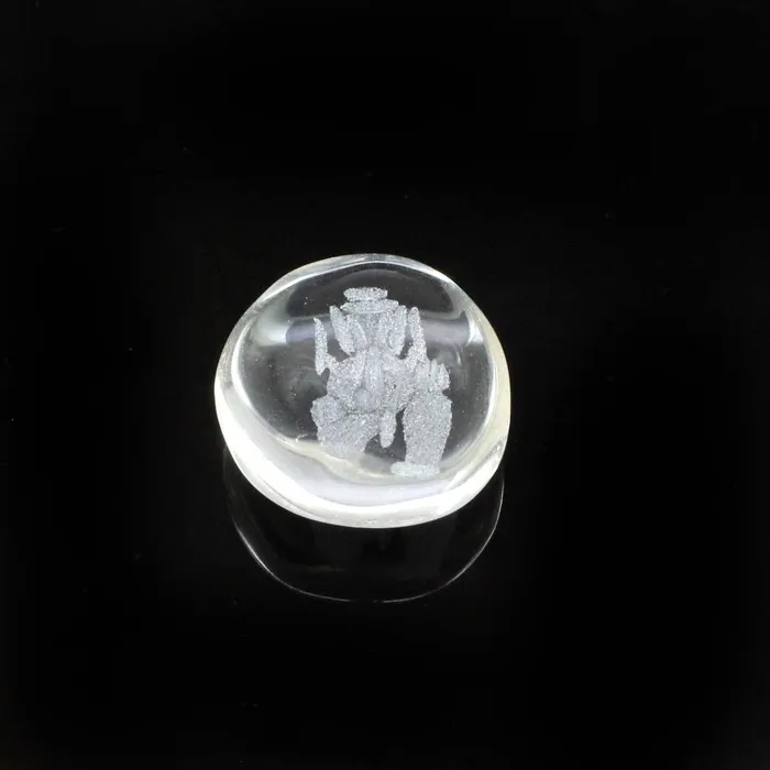 Natural Crystal Healing Chakra God Ganesha Symbol Gemstone for Pendant Karizma Jewels Necklaces