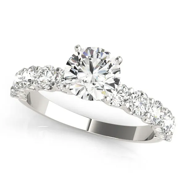 Overnight Mountings Fashion Rings Single Row Diamond Engagement Ring